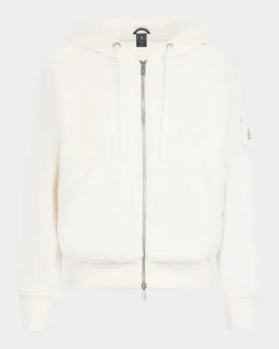 Moose Knuckles Rosylyn Hooded Bunny Jacket In Neutral