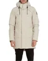 Moose Knuckles Grey Saint Ulric Padded Down Parka In Brown