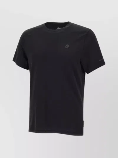 Moose Knuckles Satellite Cotton T-shirt In Black