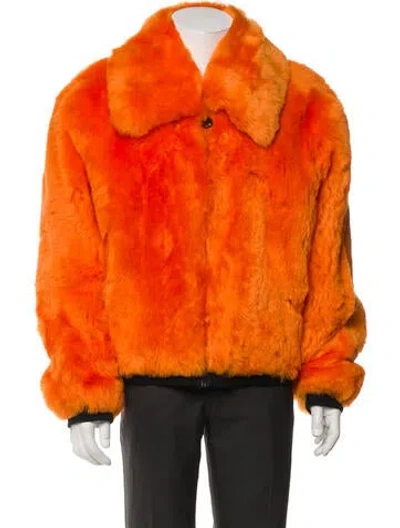Pre-owned Moose Knuckles Shearling Coat In Orange