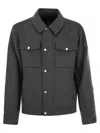 Moose Knuckles Surchemise En Laine Et Cachemire In Dark Grey