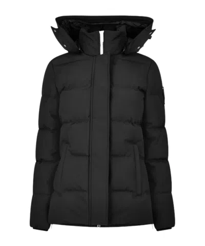 Moose Knuckles Short Down Jacket In Black
