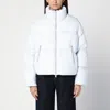 Moose Knuckles Short Down Jacket With White Zip
