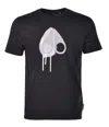 Moose Knuckles Augustine Drip Printed Cotton T-shirt In Black