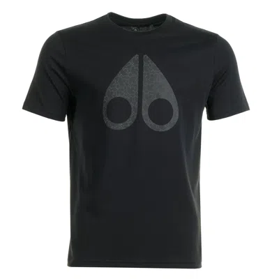 Moose Knuckles Short Sleeve Chamblee Leaf T Shirt Black