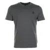 Moose Knuckles Short Sleeve Crescent T Shirt Cement In Gray