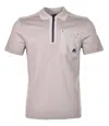 Moose Knuckles Short Sleeve Dalon Polo Shirt Dusk In Dusk