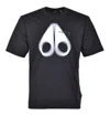 Moose Knuckles 'maurice' Crew Neck Graphic Print T-shirt In Black