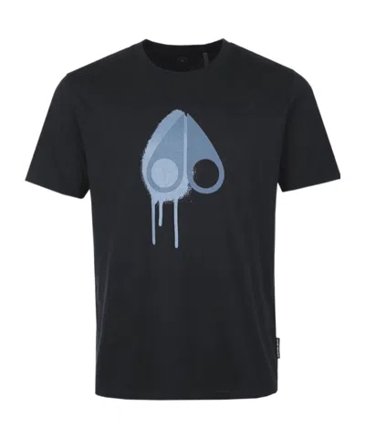 Moose Knuckles Short Sleeve T-shirt In Black