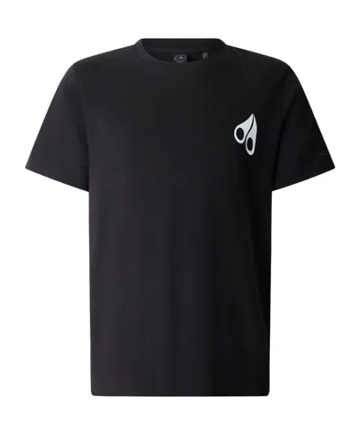 Moose Knuckles Short Sleeve T-shirt In Black