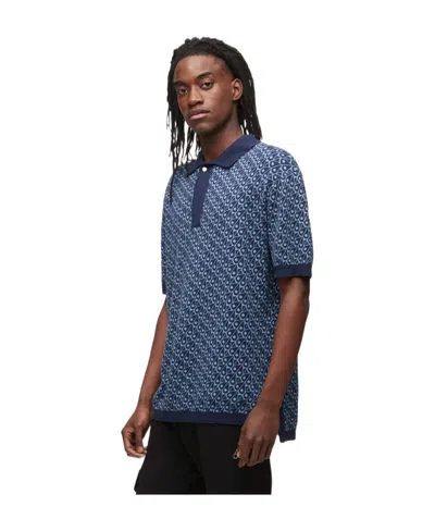 Moose Knuckles Short-sleeved Polo Shirt In Blue