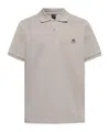 Moose Knuckles Short-sleeved Polo Shirt In Nude