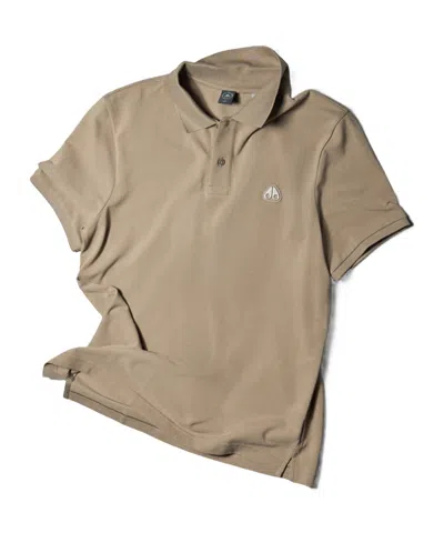 Moose Knuckles Short-sleeved Polo Shirt In Brown