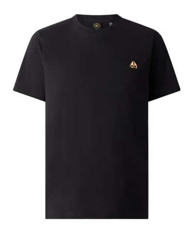 Moose Knuckles Short-sleeved T-shirt In Black