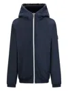 Moose Knuckles Simcoe Hooded Zip Jacket In Blue