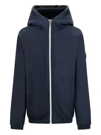 Moose Knuckles Simcoe Hooded Zip Jacket In Blue