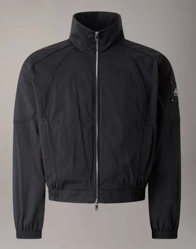 Moose Knuckles Skyline Crop Jacket In Black