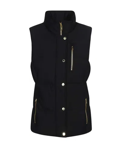 Moose Knuckles Sleeveless Collar Vest In Black