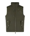 Moose Knuckles Sleeveless Down Vest In Green