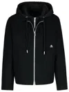 MOOSE KNUCKLES MOOSE KNUCKLES 'SNOWDOWN' BLACK WOOL BLEND JACKET