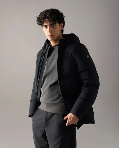 Moose Knuckles Soho 3q Down Jacket In Black