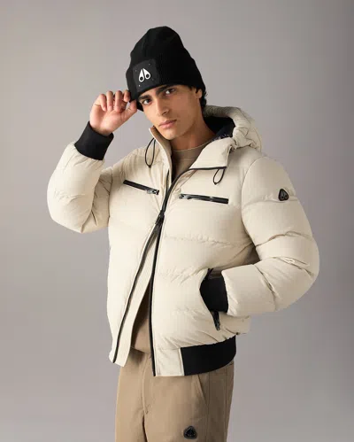 Moose Knuckles Soho Down Bomber In Alabaster