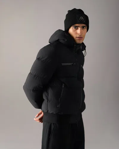 Moose Knuckles Soho Down Bomber In Black