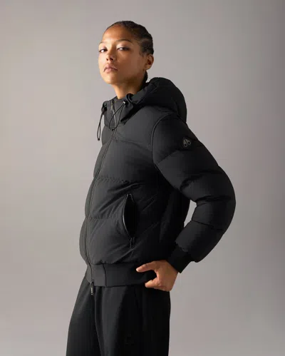Moose Knuckles Soho Down Bomber In Black