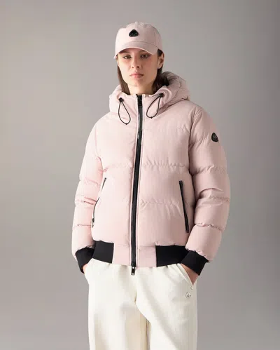 Moose Knuckles Soho Down Bomber In Rosewood