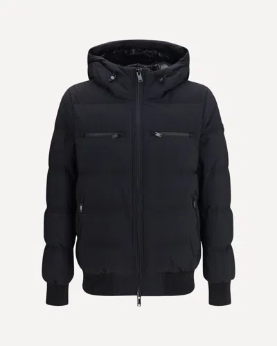 Moose Knuckles Soho Down Puffer Jacket In Black