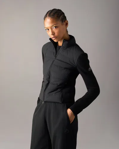 Moose Knuckles Soho Hybrid Down Jacket In Black