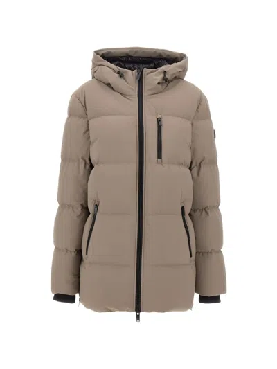 Moose Knuckles Soho Padded-down Coat In Gray