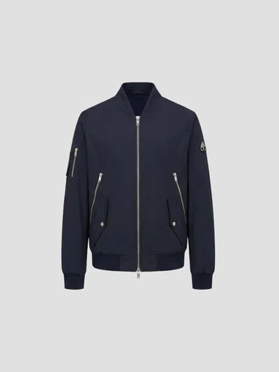 Moose Knuckles Sophisticated Bomber Jacket - Spring/summer In Navy