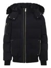 Moose Knuckles Original Ballistic Bomber With Removable Shearling In Black