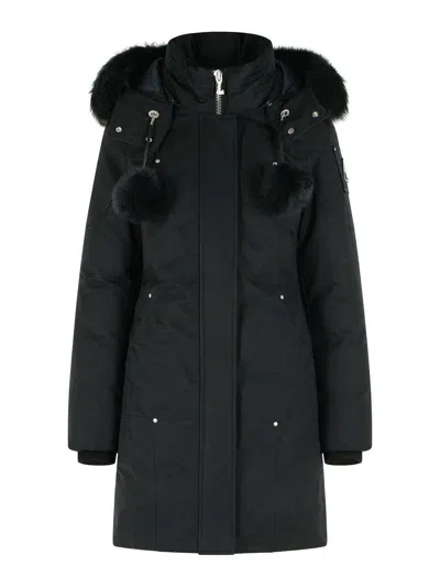 Moose Knuckles Stirling Original Black Cotton Blend Parka