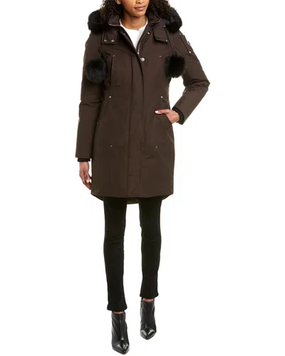 Moose Knuckles Stirling Parka In Brown