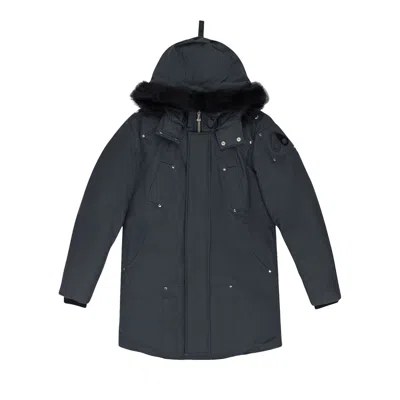 Pre-owned Moose Knuckles Stirling Parka 'granite/black' | Grey | Men's Size S In Gray