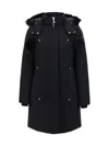 Moose Knuckles Stirling Parka Jacket In Blk W/blk Sh