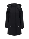 Moose Knuckles Stirling Parka Jacket In Blk W/blk Sh