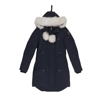 Pre-owned Moose Knuckles Stirling Parka 'navy/natural' | Blue | Women's Size Xs