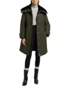 Moose Knuckles Storm Shearling Lined Parka In Green