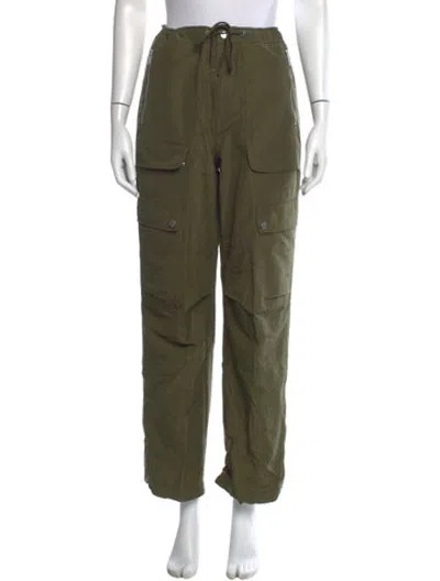 Pre-owned Moose Knuckles Straight Leg Pants In Green