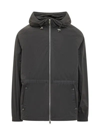 Moose Knuckles Stylish Jacket With Hood And Zipper In Black