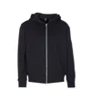 Moose Knuckles Black Cotton Blend Padded Classic Bunny Sweatshirt In Black