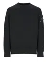Moose Knuckles Logo Patch Crewneck Sweatshirt In Black