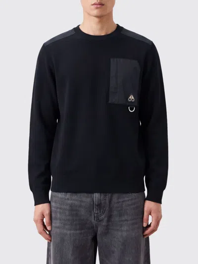 Moose Knuckles Sweatshirt Men Color Black In Blue