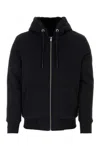 Moose Knuckles Bunny Slim Fit Zip Front Hoodie In Black