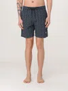 Moose Knuckles Monogram Swim Shorts In Navy