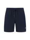Moose Knuckles Logoed Swim Trunks With Side And Back Pockets