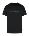 Moose Knuckles Cotton T-shirt Short Sleeves In Black
